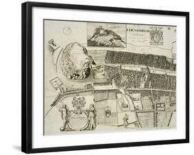 Plan of Edinburgh, Pub. by John Smith-Andrew Johnston-Framed Giclee Print