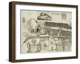 Plan of Edinburgh, Pub. by John Smith-Andrew Johnston-Framed Giclee Print