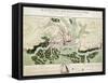 Plan of Events at the Battle of Gunzburg Between Austrian and French Troops in 1805, 1808-null-Framed Stretched Canvas