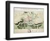 Plan of Events at the Battle of Gunzburg Between Austrian and French Troops in 1805, 1808-null-Framed Giclee Print
