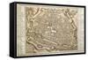 Plan of Ferrara, 1598-null-Framed Stretched Canvas