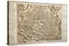 Plan of Ferrara, 1598-null-Stretched Canvas