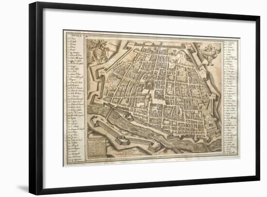 Plan of Ferrara, 1598-null-Framed Giclee Print
