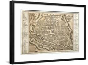 Plan of Ferrara, 1598-null-Framed Giclee Print