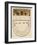 Plan of Greek Theater in Athens, 1827-Giulio Ferrario-Framed Giclee Print