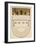 Plan of Greek Theater in Athens, 1827-Giulio Ferrario-Framed Giclee Print