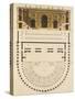 Plan of Greek Theater in Athens, 1827-Giulio Ferrario-Stretched Canvas