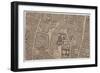 Plan of Guildhall and the Neighbourhood around Guildhall, London, 1747-John Rocque-Framed Giclee Print