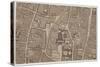 Plan of Guildhall and the Neighbourhood around Guildhall, London, 1747-John Rocque-Stretched Canvas