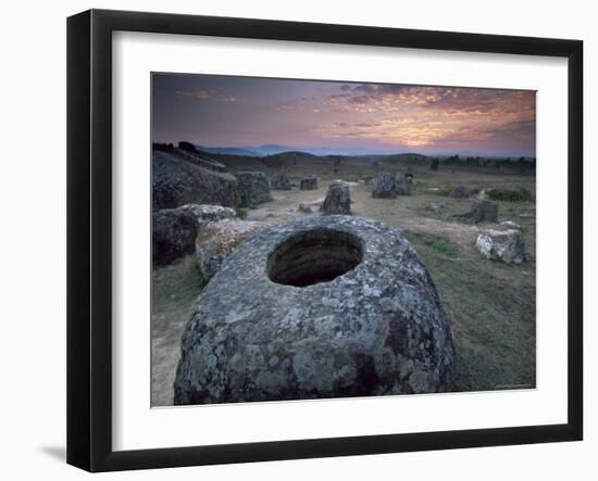 Plan of Jars, Phonsavan Region, Laos, Indochina, Southeast Asia, Asia-Colin Brynn-Framed Photographic Print