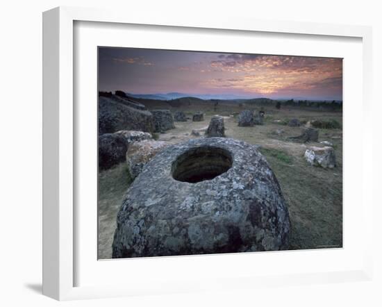 Plan of Jars, Phonsavan Region, Laos, Indochina, Southeast Asia, Asia-Colin Brynn-Framed Photographic Print