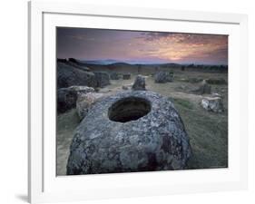 Plan of Jars, Phonsavan Region, Laos, Indochina, Southeast Asia, Asia-Colin Brynn-Framed Photographic Print