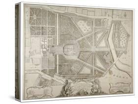 Plan of Kensington Palace and Gardens, London, 1736-John Rocque-Stretched Canvas