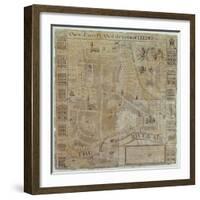 Plan of Leeds, Surveyed by John Cossins, C.1730-null-Framed Giclee Print
