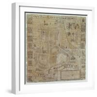 Plan of Leeds, Surveyed by John Cossins, C.1730-null-Framed Giclee Print