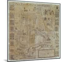 Plan of Leeds, Surveyed by John Cossins, C.1730-null-Mounted Giclee Print