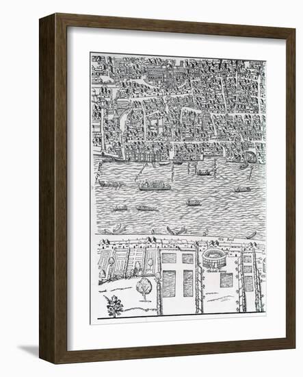 Plan of London, C.1560-70-Ralph Agas-Framed Giclee Print