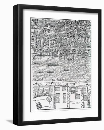 Plan of London, C.1560-70-Ralph Agas-Framed Giclee Print