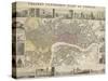 Plan Of London-null-Stretched Canvas