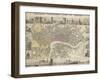 Plan Of London-null-Framed Giclee Print