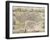 Plan Of London-null-Framed Giclee Print