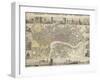 Plan Of London-null-Framed Giclee Print