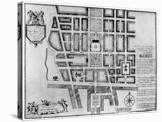 Plan of Lord Harley's Estate, London, 1907-null-Stretched Canvas