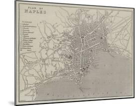 Plan of Naples-John Dower-Mounted Giclee Print