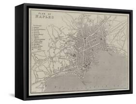 Plan of Naples-John Dower-Framed Stretched Canvas