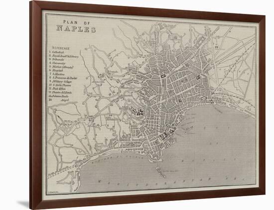 Plan of Naples-John Dower-Framed Giclee Print
