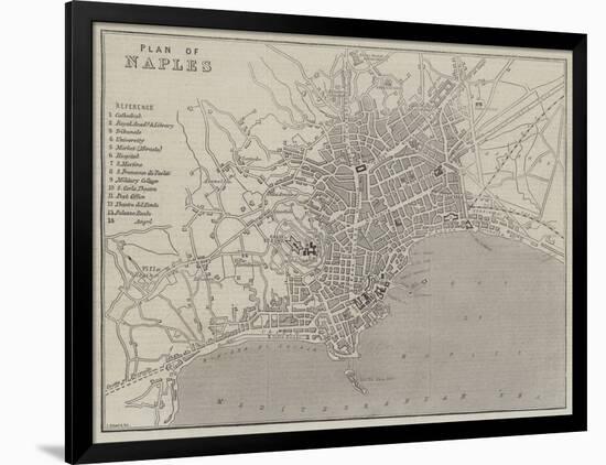 Plan of Naples-John Dower-Framed Giclee Print