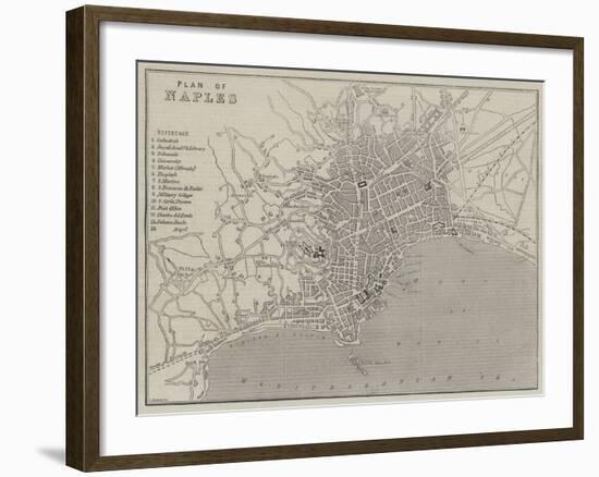 Plan of Naples-John Dower-Framed Giclee Print