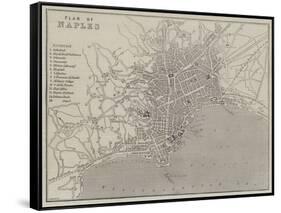 Plan of Naples-John Dower-Framed Stretched Canvas