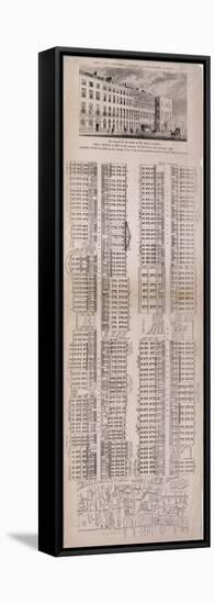 Plan of New Bridge Street, London, C1838-null-Framed Stretched Canvas