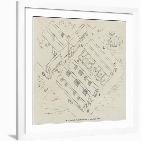 Plan of New Farm Buildings at Shirburn, Oxon-null-Framed Giclee Print