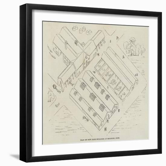 Plan of New Farm Buildings at Shirburn, Oxon-null-Framed Giclee Print