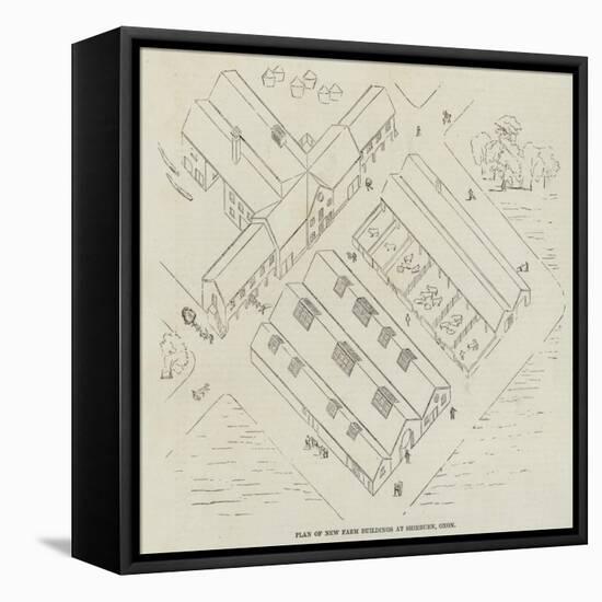 Plan of New Farm Buildings at Shirburn, Oxon-null-Framed Stretched Canvas