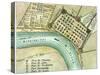 Plan Of New Orleans, 1798-null-Stretched Canvas