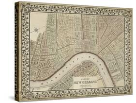 Plan of New Orleans-Mitchell-Stretched Canvas