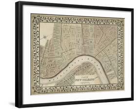 Plan of New Orleans-Mitchell-Framed Art Print