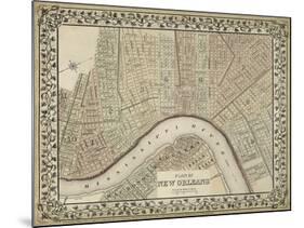 Plan of New Orleans-Mitchell-Mounted Art Print