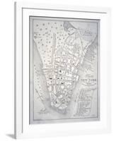 Plan of New York in 1729 (Litho)-English-Framed Giclee Print