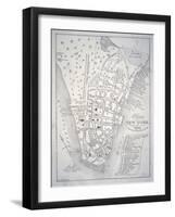 Plan of New York in 1729 (Litho)-English-Framed Giclee Print