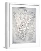 Plan of New York in 1729 (Litho)-English-Framed Giclee Print