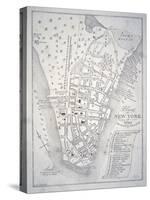 Plan of New York in 1729 (Litho)-English-Stretched Canvas