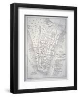 Plan of New York in 1729 (Litho)-English-Framed Giclee Print