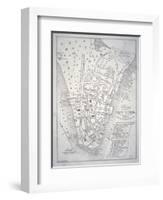 Plan of New York in 1729 (Litho)-English-Framed Giclee Print