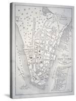 Plan of New York in 1729 (Litho)-English-Stretched Canvas