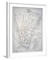 Plan of New York in 1729 (Litho)-English-Framed Giclee Print