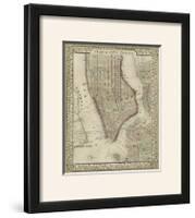 Plan of New York-Mitchell-Framed Photographic Print